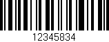 Código de barras (EAN, GTIN, SKU, ISBN): '12345834'