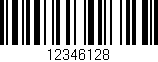 Código de barras (EAN, GTIN, SKU, ISBN): '12346128'