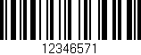 Código de barras (EAN, GTIN, SKU, ISBN): '12346571'
