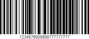 Código de barras (EAN, GTIN, SKU, ISBN): '1234678909988777777777'