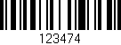 Código de barras (EAN, GTIN, SKU, ISBN): '123474'