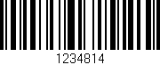 Código de barras (EAN, GTIN, SKU, ISBN): '1234814'