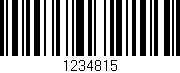 Código de barras (EAN, GTIN, SKU, ISBN): '1234815'