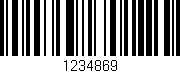 Código de barras (EAN, GTIN, SKU, ISBN): '1234869'