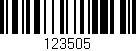 Código de barras (EAN, GTIN, SKU, ISBN): '123505'