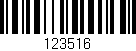 Código de barras (EAN, GTIN, SKU, ISBN): '123516'