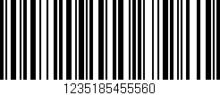 Código de barras (EAN, GTIN, SKU, ISBN): '1235185455560'