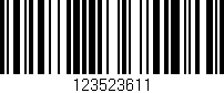Código de barras (EAN, GTIN, SKU, ISBN): '123523611'