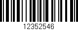 Código de barras (EAN, GTIN, SKU, ISBN): '12352546'