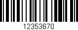 Código de barras (EAN, GTIN, SKU, ISBN): '12353670'