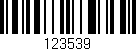 Código de barras (EAN, GTIN, SKU, ISBN): '123539'