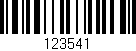 Código de barras (EAN, GTIN, SKU, ISBN): '123541'