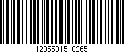 Código de barras (EAN, GTIN, SKU, ISBN): '1235581518265'