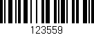 Código de barras (EAN, GTIN, SKU, ISBN): '123559'