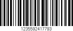 Código de barras (EAN, GTIN, SKU, ISBN): '1235592417793'