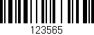 Código de barras (EAN, GTIN, SKU, ISBN): '123565'