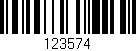 Código de barras (EAN, GTIN, SKU, ISBN): '123574'