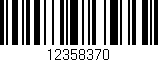 Código de barras (EAN, GTIN, SKU, ISBN): '12358370'