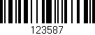 Código de barras (EAN, GTIN, SKU, ISBN): '123587'
