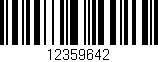 Código de barras (EAN, GTIN, SKU, ISBN): '12359642'