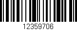 Código de barras (EAN, GTIN, SKU, ISBN): '12359706'