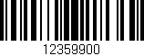 Código de barras (EAN, GTIN, SKU, ISBN): '12359900'