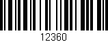 Código de barras (EAN, GTIN, SKU, ISBN): '12360'