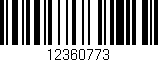 Código de barras (EAN, GTIN, SKU, ISBN): '12360773'