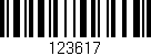Código de barras (EAN, GTIN, SKU, ISBN): '123617'