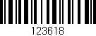 Código de barras (EAN, GTIN, SKU, ISBN): '123618'
