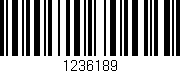 Código de barras (EAN, GTIN, SKU, ISBN): '1236189'