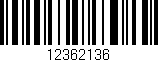 Código de barras (EAN, GTIN, SKU, ISBN): '12362136'