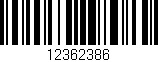 Código de barras (EAN, GTIN, SKU, ISBN): '12362386'