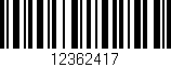 Código de barras (EAN, GTIN, SKU, ISBN): '12362417'