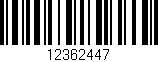 Código de barras (EAN, GTIN, SKU, ISBN): '12362447'