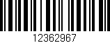 Código de barras (EAN, GTIN, SKU, ISBN): '12362967'