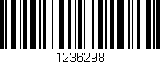 Código de barras (EAN, GTIN, SKU, ISBN): '1236298'