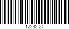 Código de barras (EAN, GTIN, SKU, ISBN): '12363.24'
