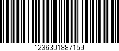 Código de barras (EAN, GTIN, SKU, ISBN): '1236301887159'