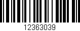 Código de barras (EAN, GTIN, SKU, ISBN): '12363039'
