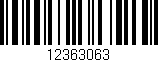 Código de barras (EAN, GTIN, SKU, ISBN): '12363063'
