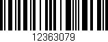 Código de barras (EAN, GTIN, SKU, ISBN): '12363079'