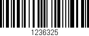 Código de barras (EAN, GTIN, SKU, ISBN): '1236325'