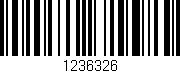 Código de barras (EAN, GTIN, SKU, ISBN): '1236326'