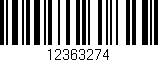 Código de barras (EAN, GTIN, SKU, ISBN): '12363274'