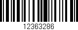 Código de barras (EAN, GTIN, SKU, ISBN): '12363286'