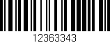 Código de barras (EAN, GTIN, SKU, ISBN): '12363343'