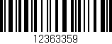 Código de barras (EAN, GTIN, SKU, ISBN): '12363359'