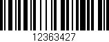 Código de barras (EAN, GTIN, SKU, ISBN): '12363427'