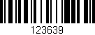 Código de barras (EAN, GTIN, SKU, ISBN): '123639'